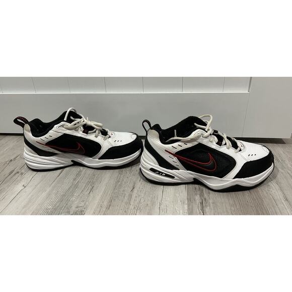 Nike AIR MONARCH WIDE 4E Size 7 Men White Black Red  Walking Shoe - Picture 5 of 8